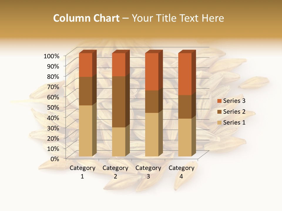 A Pile Of Oats On A White Surface PowerPoint Template
