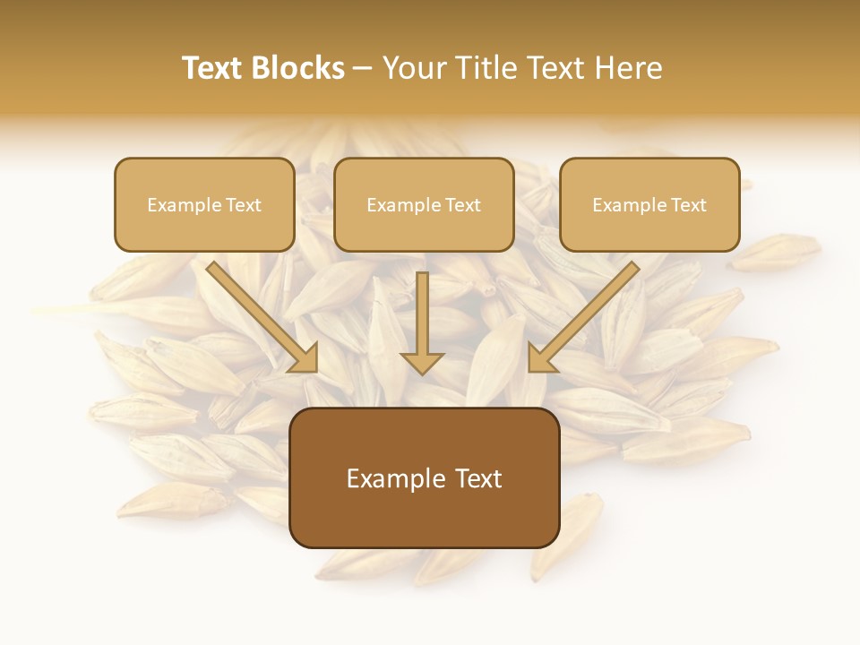 A Pile Of Oats On A White Surface PowerPoint Template