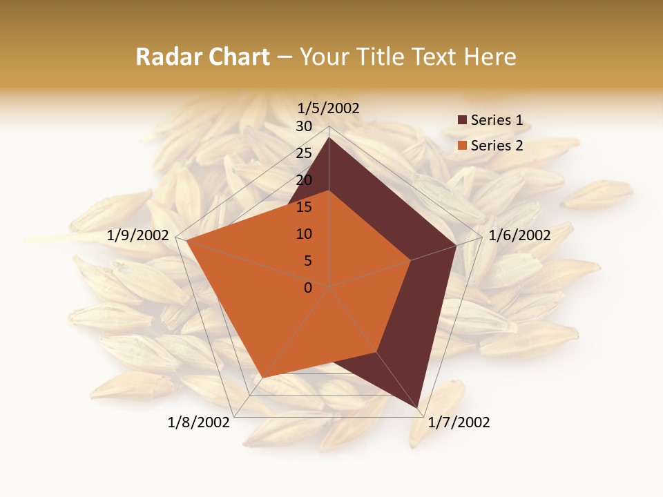 A Pile Of Oats On A White Surface PowerPoint Template