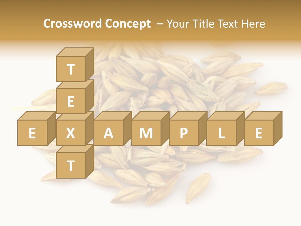 A Pile Of Oats On A White Surface PowerPoint Template