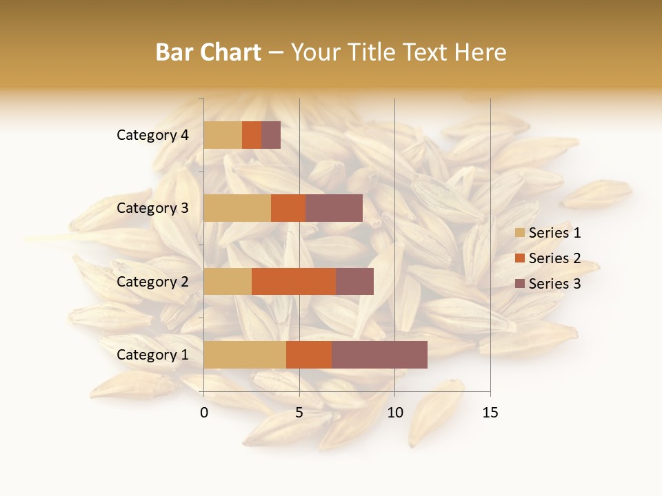 A Pile Of Oats On A White Surface PowerPoint Template