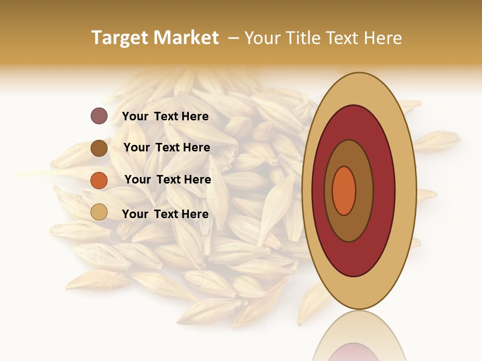 A Pile Of Oats On A White Surface PowerPoint Template