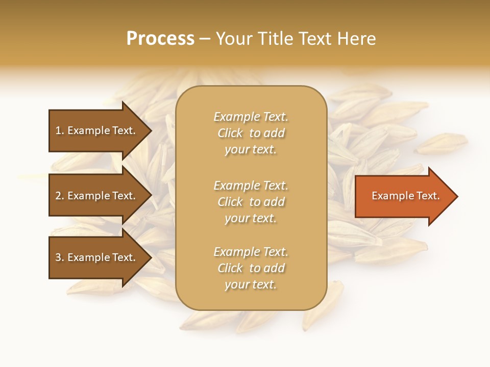 A Pile Of Oats On A White Surface PowerPoint Template