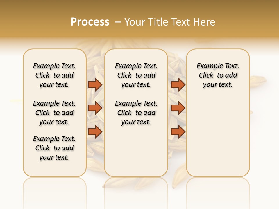 A Pile Of Oats On A White Surface PowerPoint Template