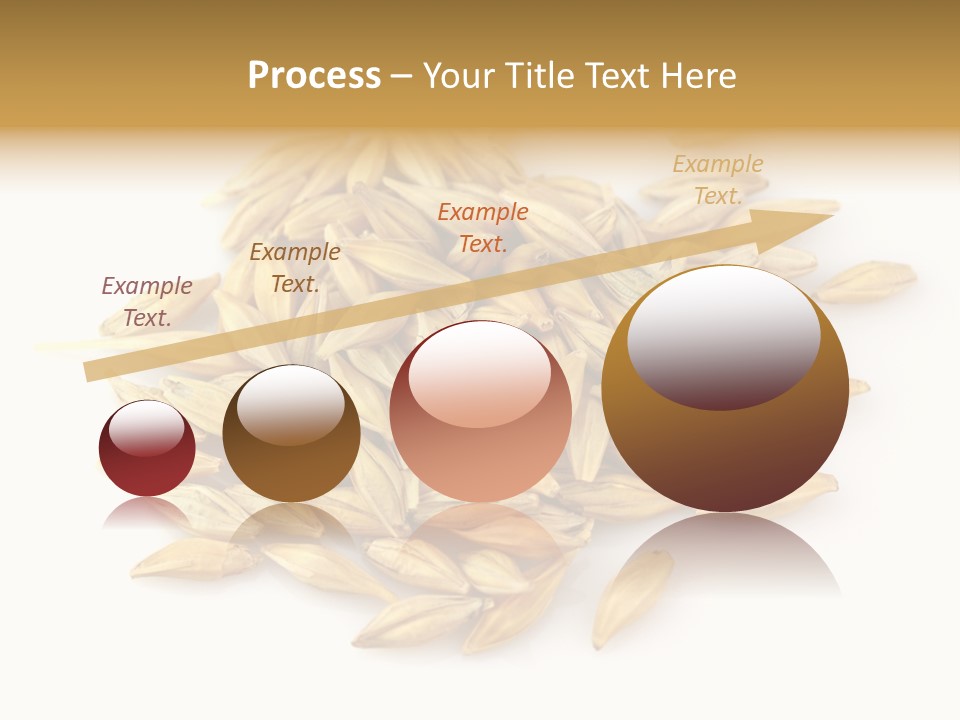 A Pile Of Oats On A White Surface PowerPoint Template