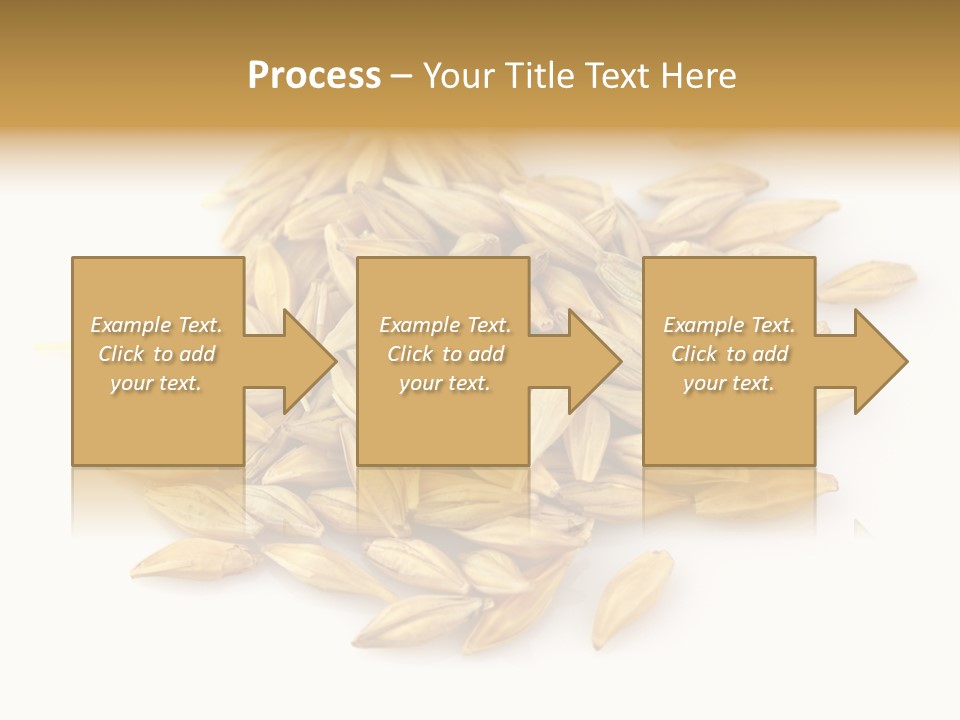 A Pile Of Oats On A White Surface PowerPoint Template