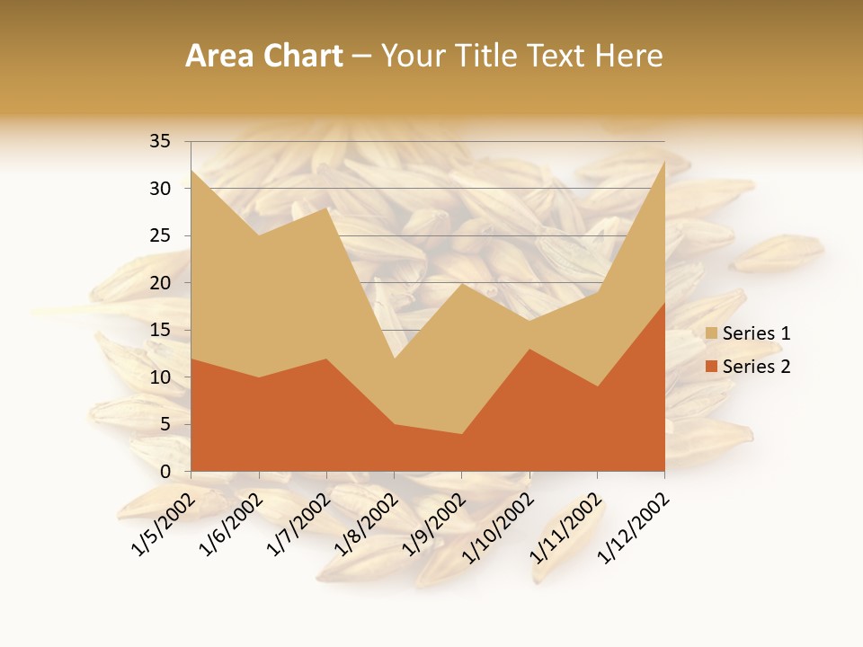 A Pile Of Oats On A White Surface PowerPoint Template