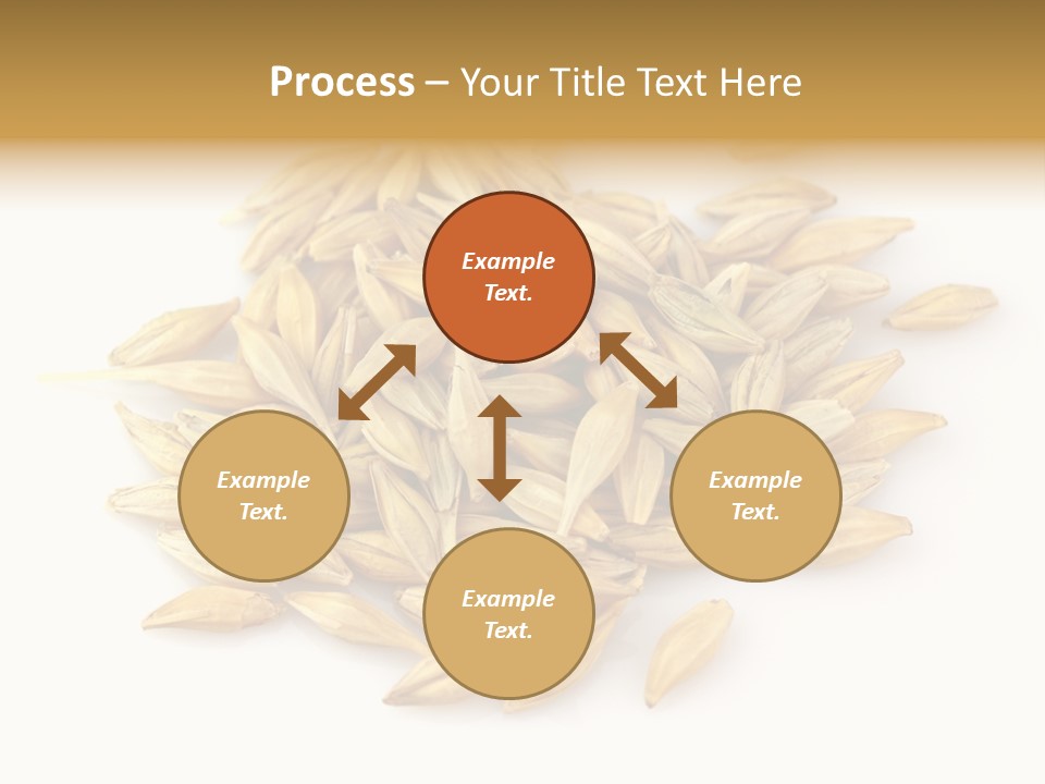 A Pile Of Oats On A White Surface PowerPoint Template