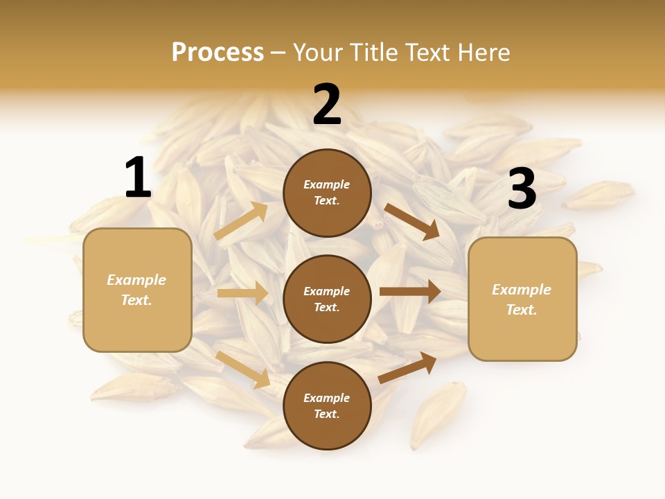 A Pile Of Oats On A White Surface PowerPoint Template