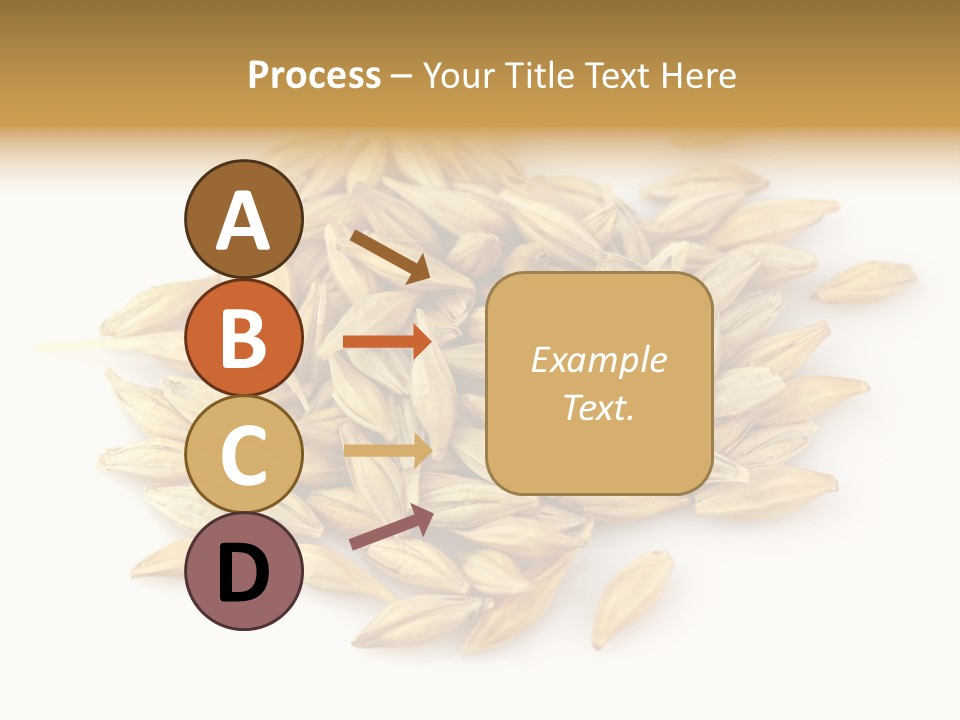 A Pile Of Oats On A White Surface PowerPoint Template
