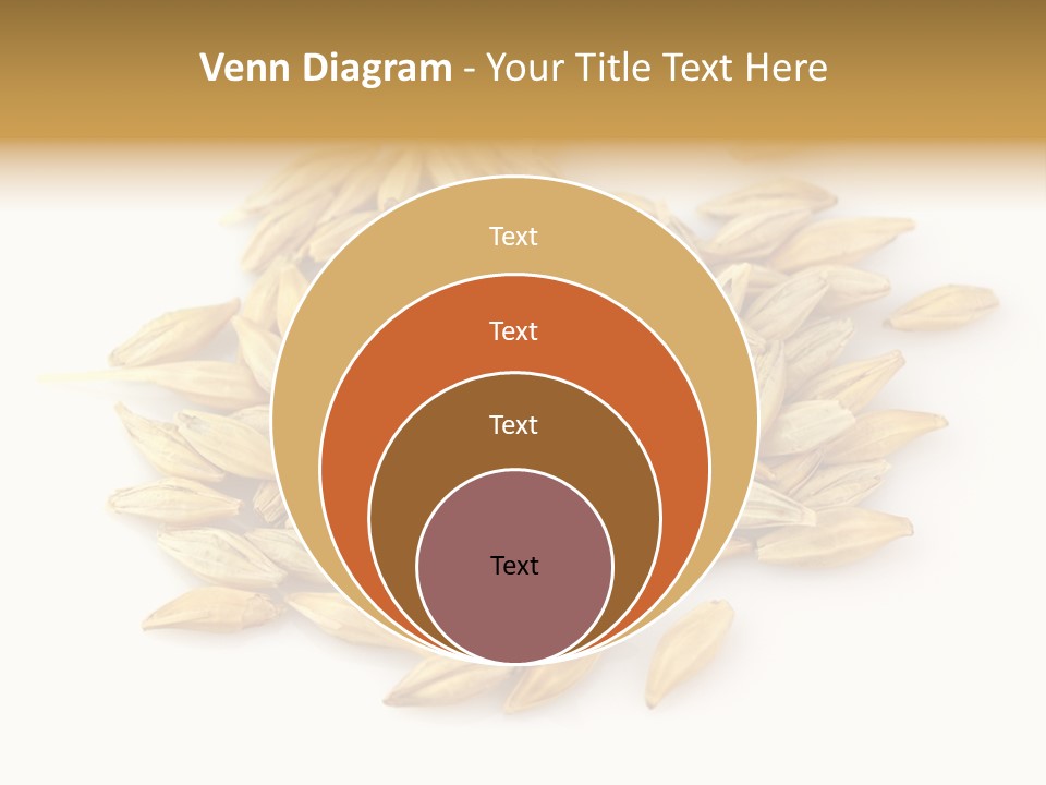 A Pile Of Oats On A White Surface PowerPoint Template