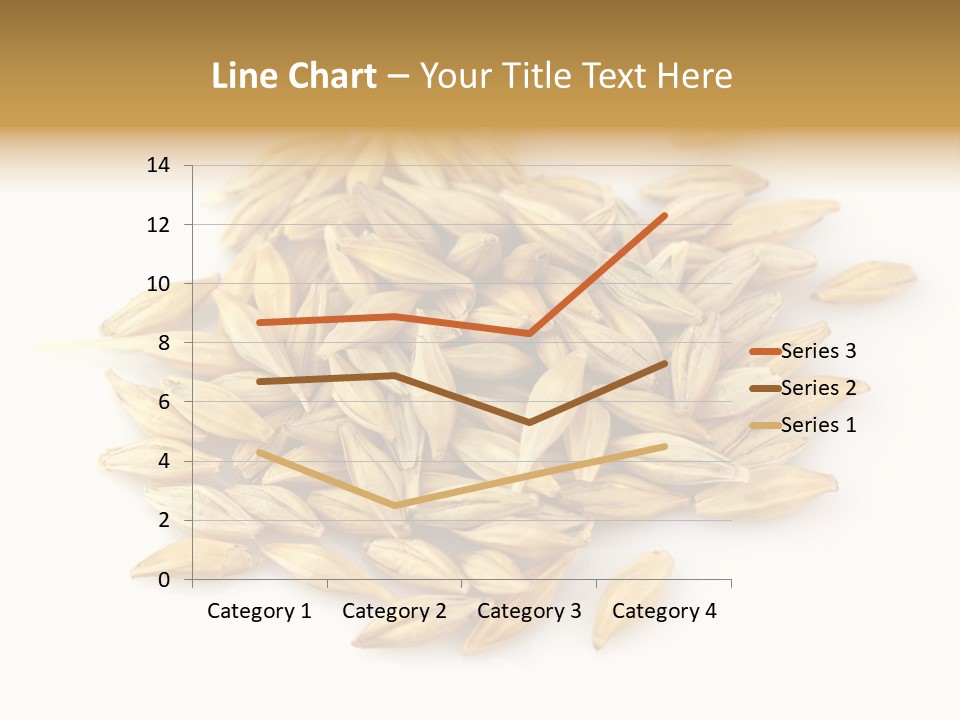A Pile Of Oats On A White Surface PowerPoint Template