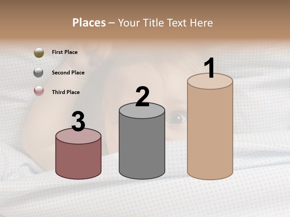 Child Beautiful Asleep PowerPoint Template