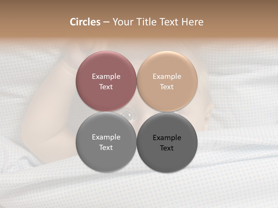 Child Beautiful Asleep PowerPoint Template