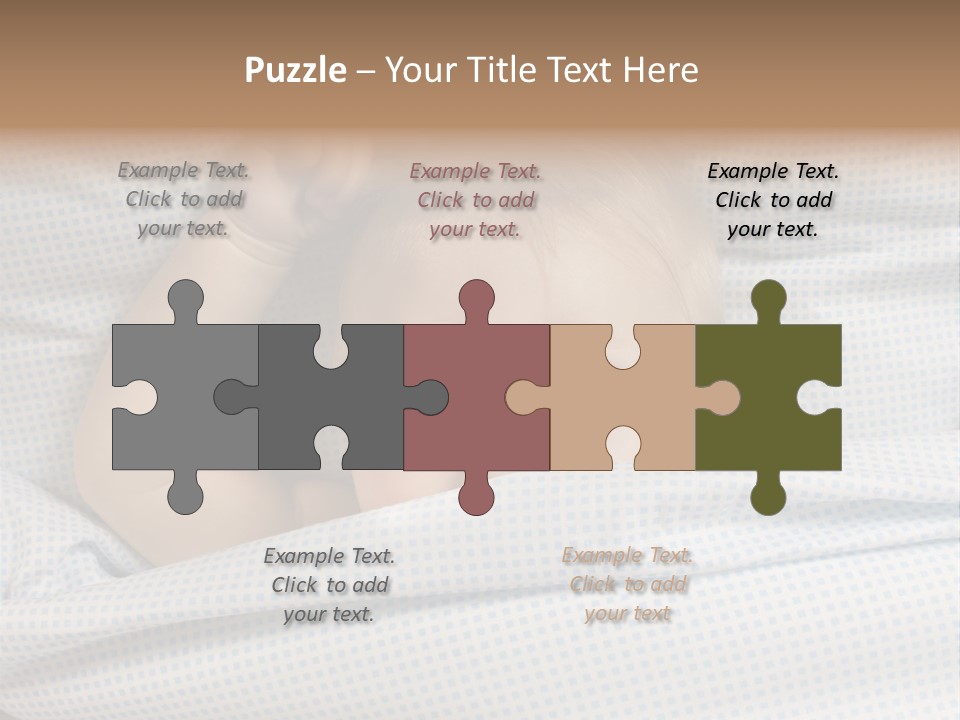 Child Beautiful Asleep PowerPoint Template