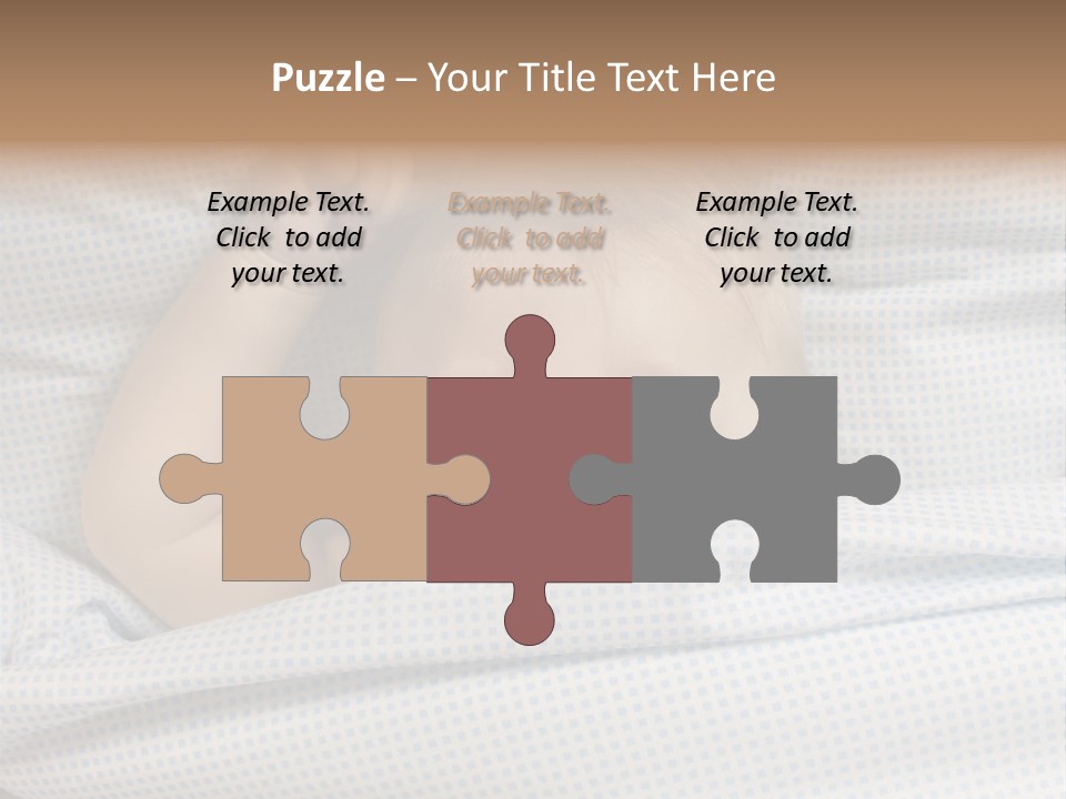 Child Beautiful Asleep PowerPoint Template