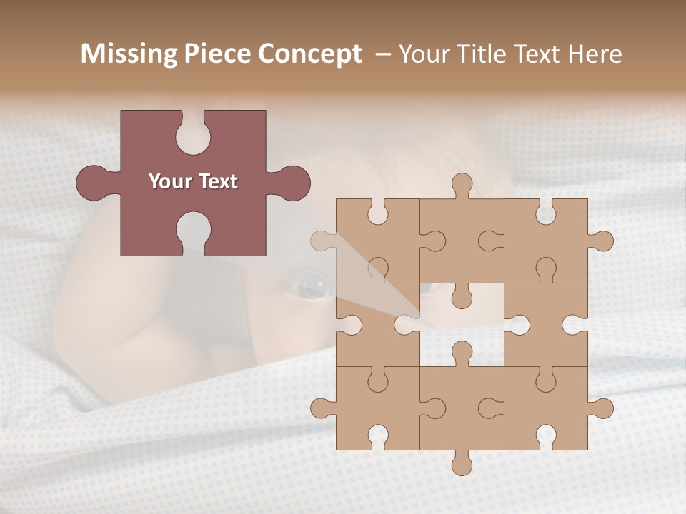 Child Beautiful Asleep PowerPoint Template