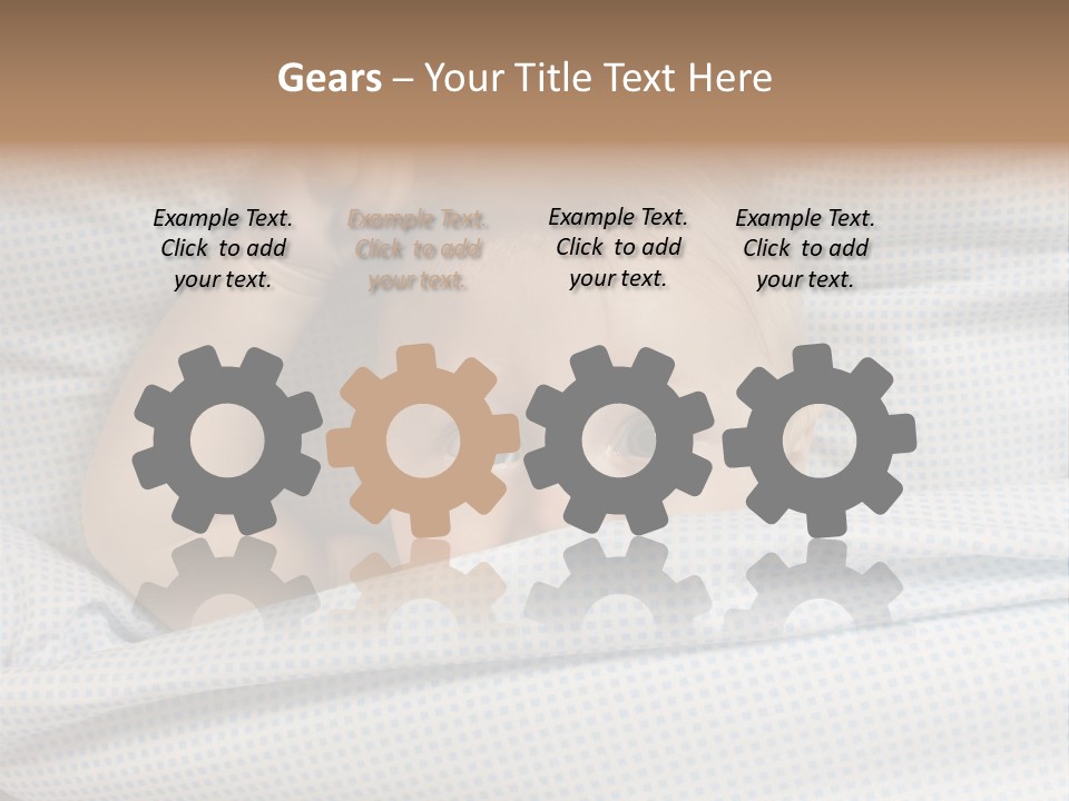 Child Beautiful Asleep PowerPoint Template