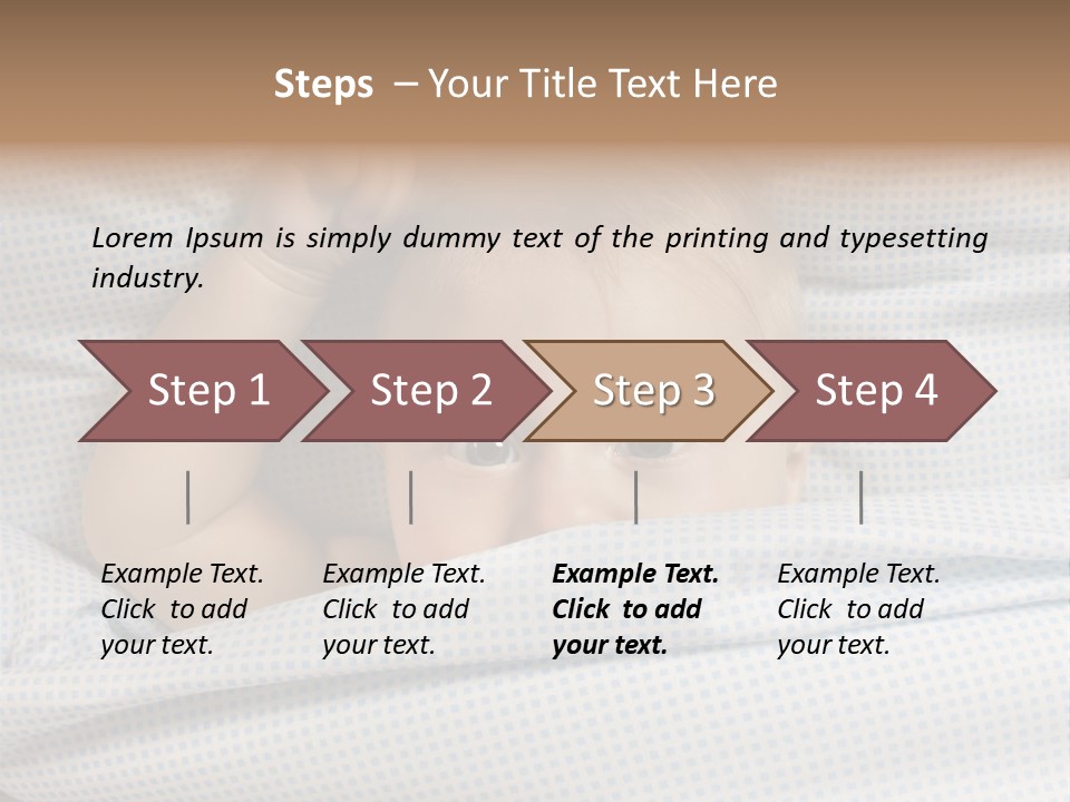 Child Beautiful Asleep PowerPoint Template
