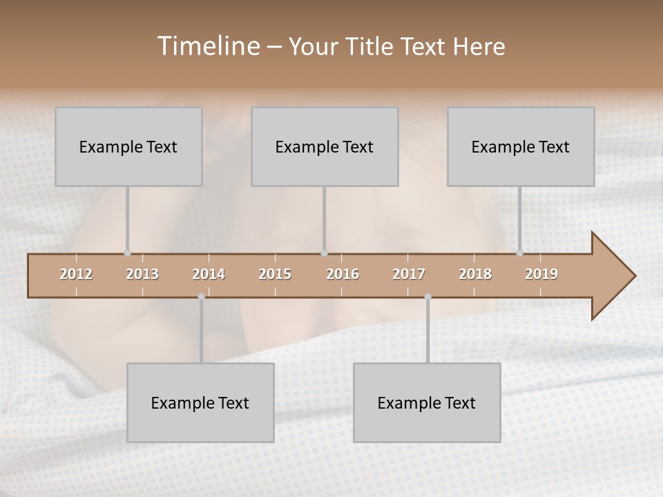Child Beautiful Asleep PowerPoint Template