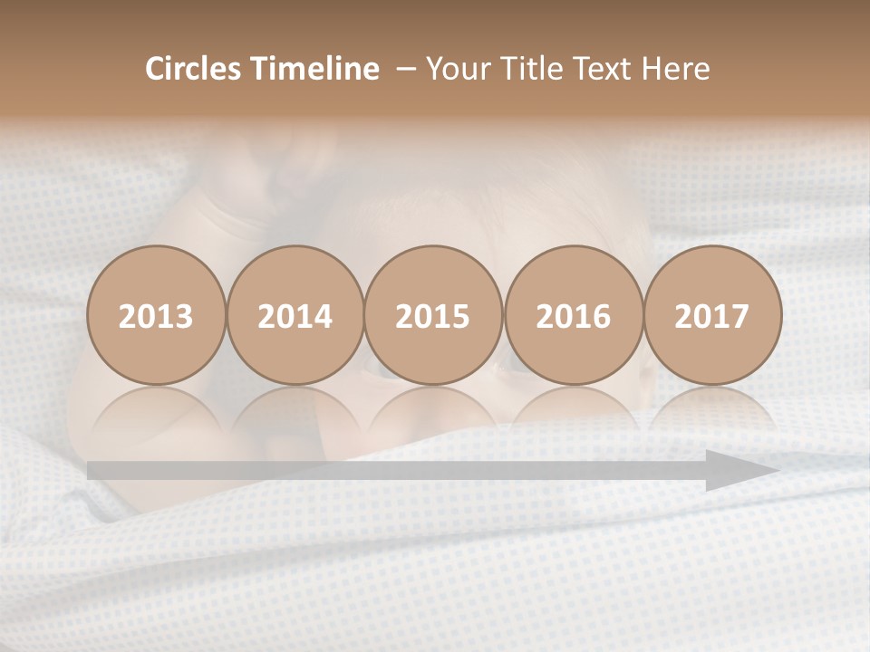 Child Beautiful Asleep PowerPoint Template