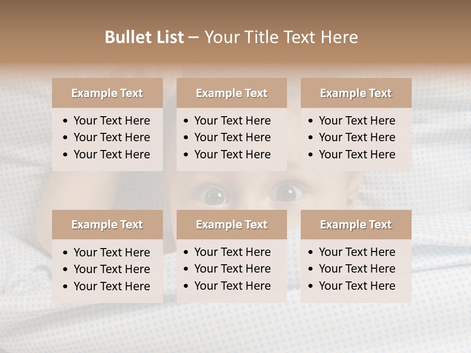 Child Beautiful Asleep PowerPoint Template