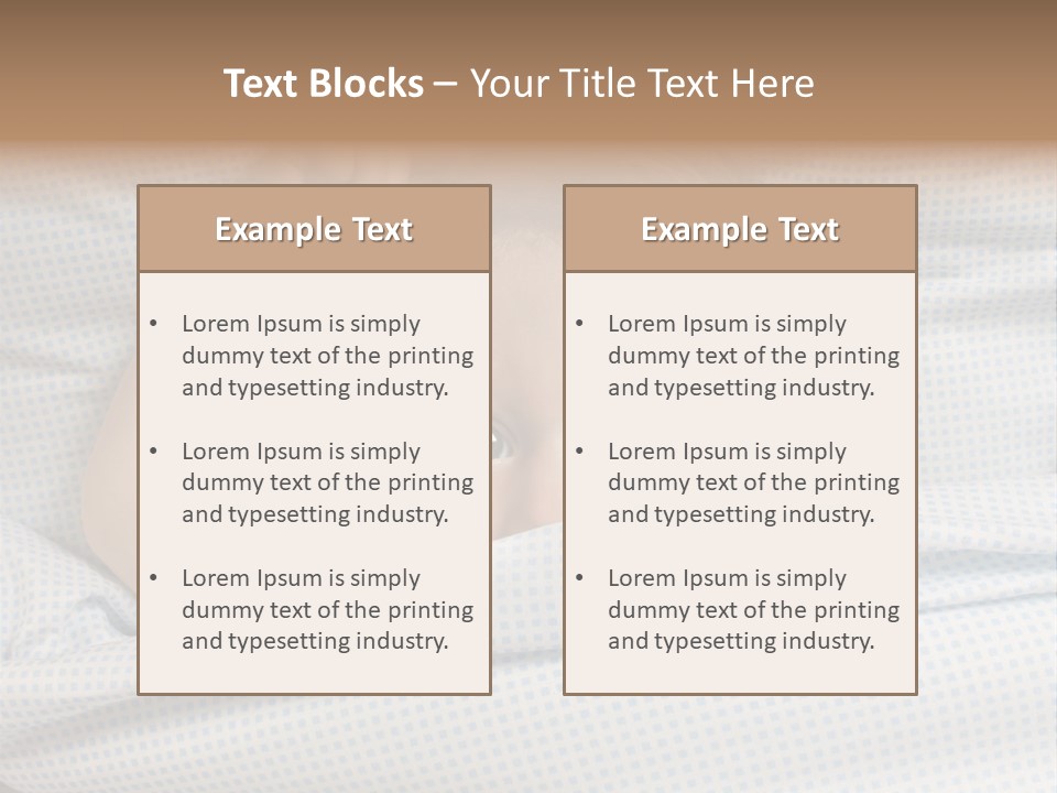 Child Beautiful Asleep PowerPoint Template