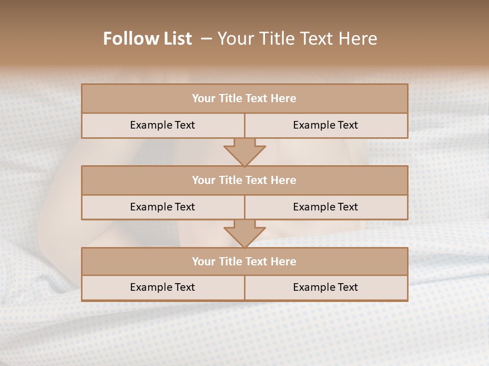 Child Beautiful Asleep PowerPoint Template
