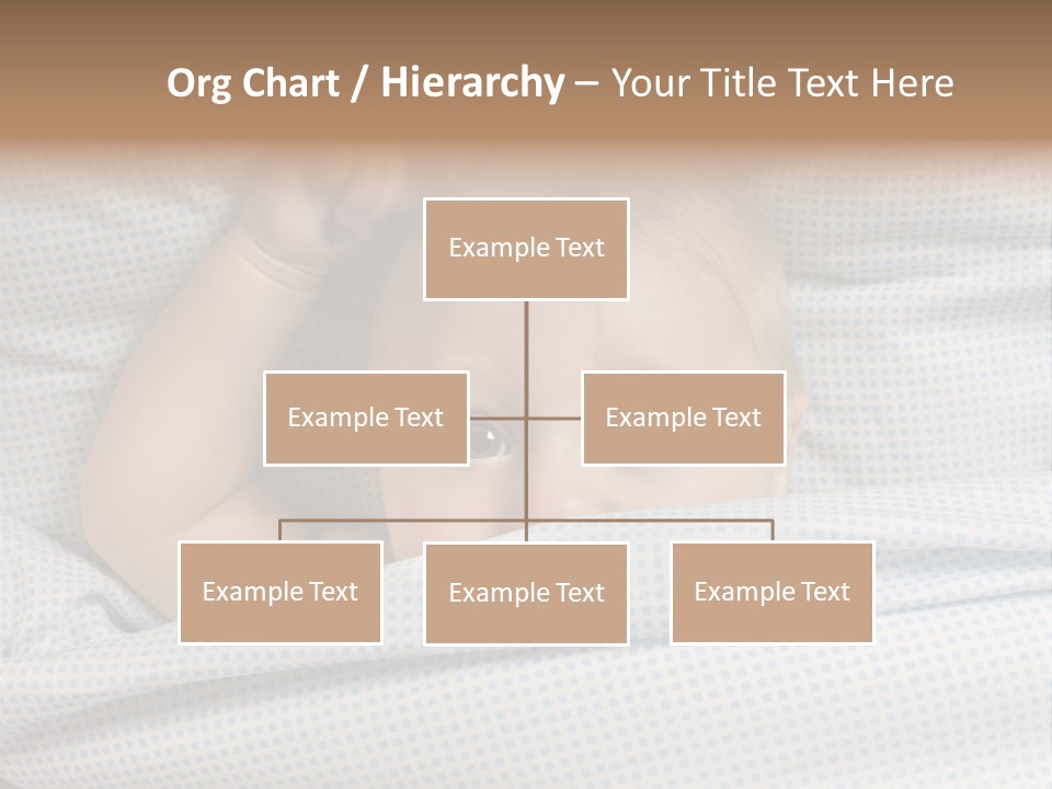 Child Beautiful Asleep PowerPoint Template