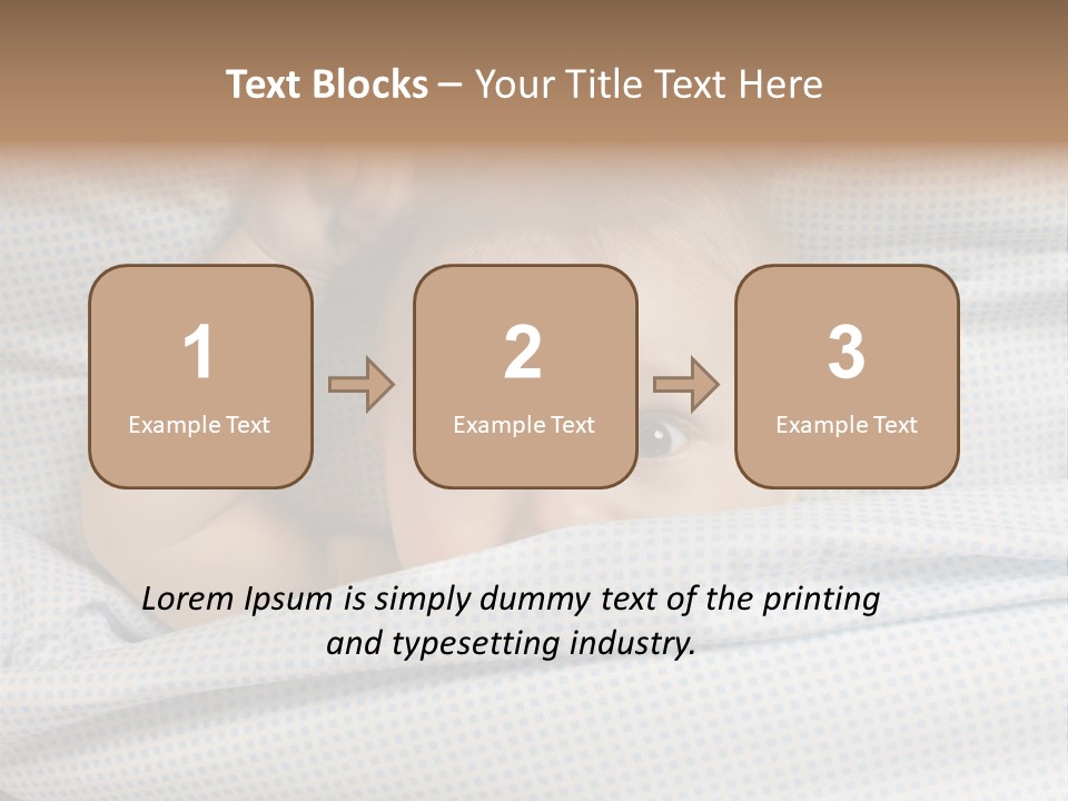 Child Beautiful Asleep PowerPoint Template