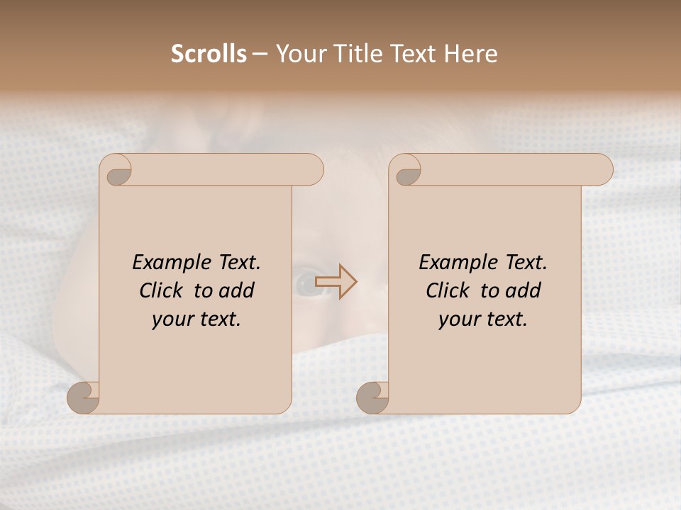 Child Beautiful Asleep PowerPoint Template