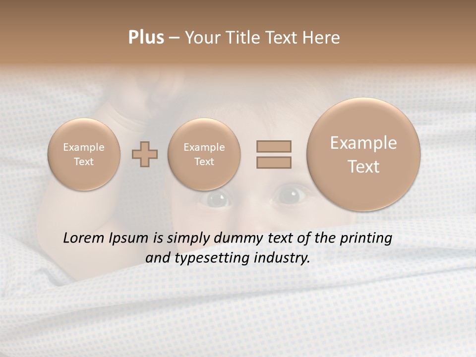 Child Beautiful Asleep PowerPoint Template