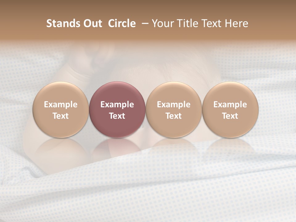 Child Beautiful Asleep PowerPoint Template