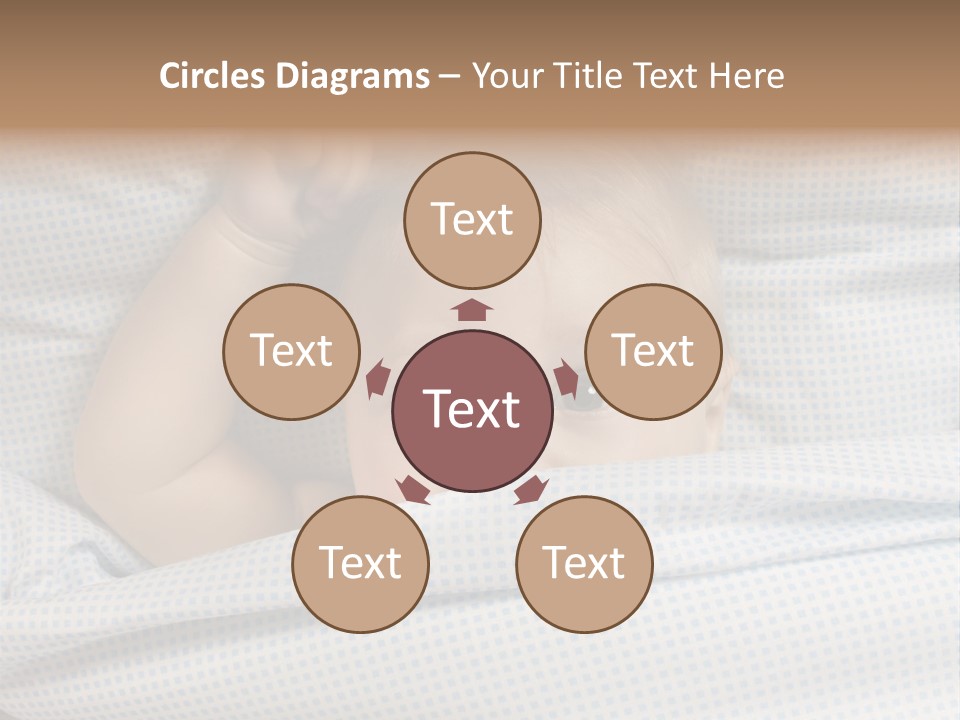 Child Beautiful Asleep PowerPoint Template