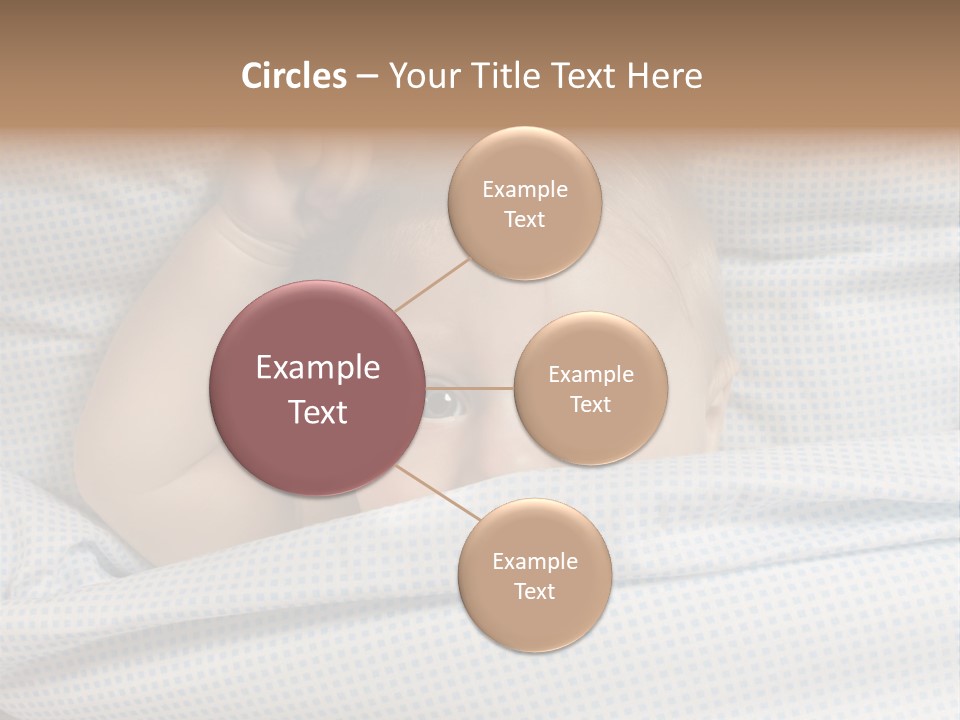 Child Beautiful Asleep PowerPoint Template