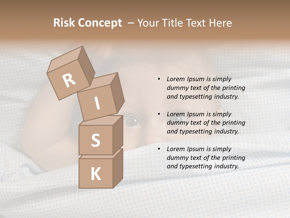 Child Beautiful Asleep PowerPoint Template