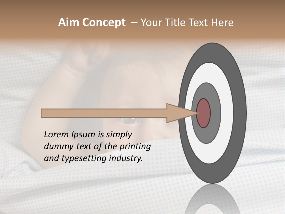 Child Beautiful Asleep PowerPoint Template