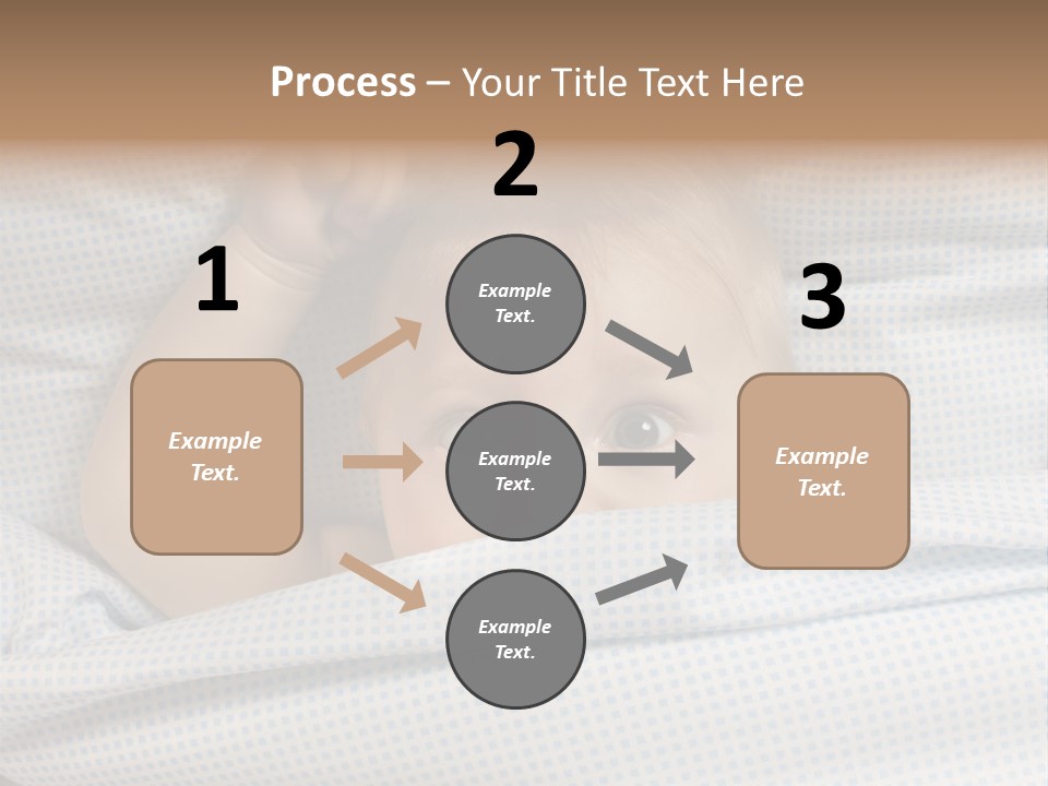 Child Beautiful Asleep PowerPoint Template