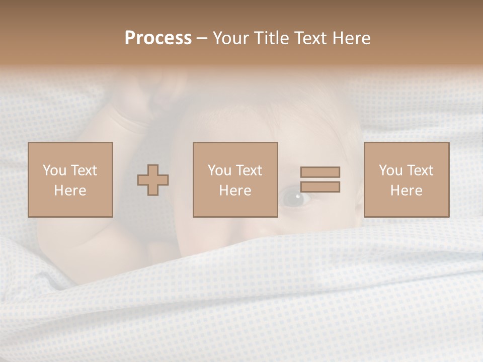 Child Beautiful Asleep PowerPoint Template