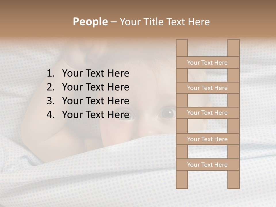 Child Beautiful Asleep PowerPoint Template