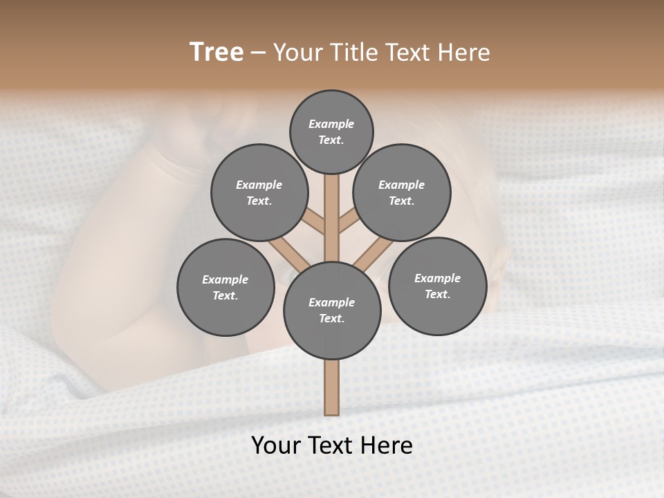 Child Beautiful Asleep PowerPoint Template