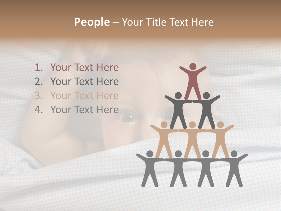 Child Beautiful Asleep PowerPoint Template