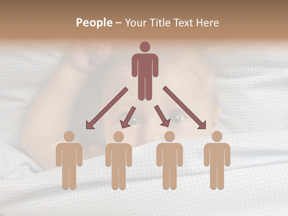 Child Beautiful Asleep PowerPoint Template