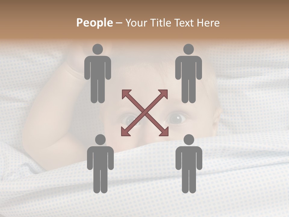 Child Beautiful Asleep PowerPoint Template