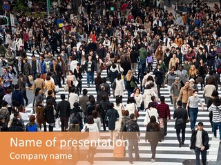 City Scramble Tokyo PowerPoint Template