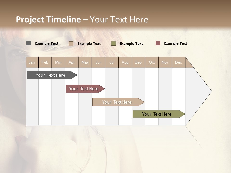 A Woman With Blonde Hair Is Posing For A Picture PowerPoint Template