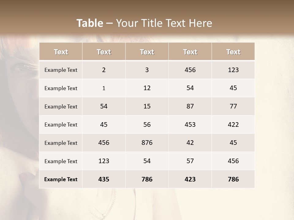 A Woman With Blonde Hair Is Posing For A Picture PowerPoint Template