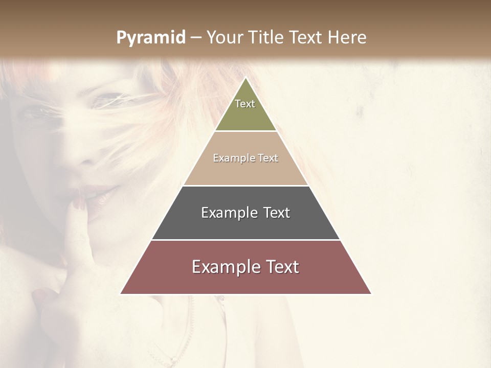 A Woman With Blonde Hair Is Posing For A Picture PowerPoint Template