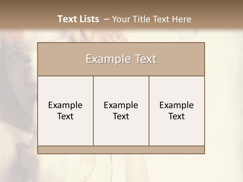A Woman With Blonde Hair Is Posing For A Picture PowerPoint Template