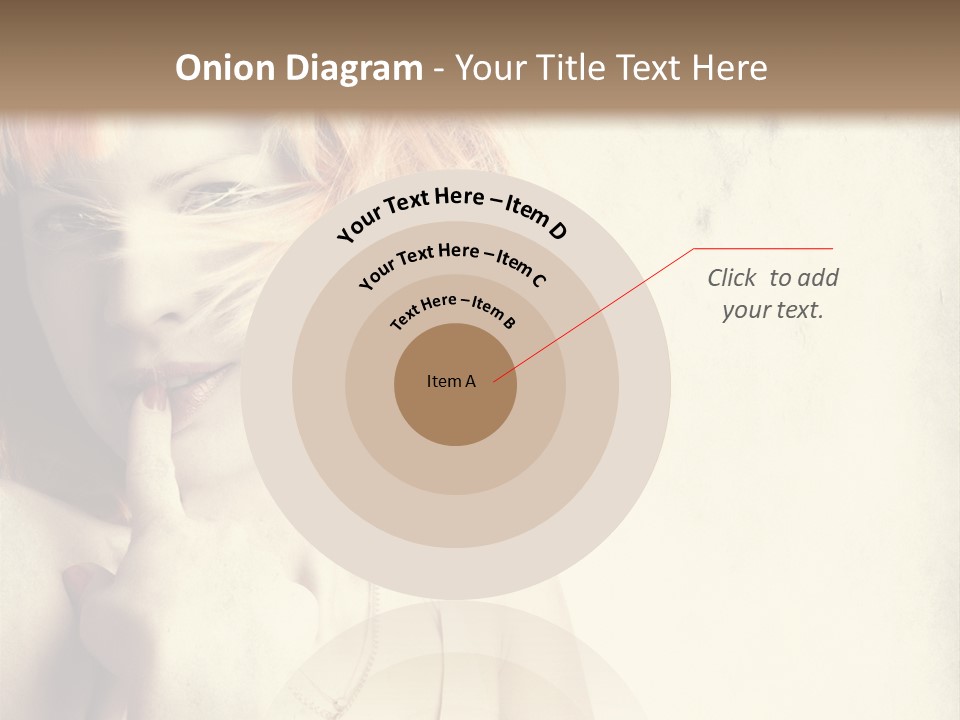 A Woman With Blonde Hair Is Posing For A Picture PowerPoint Template